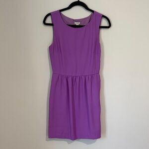J. Crew Bright Purple Strapless Sheath Dress